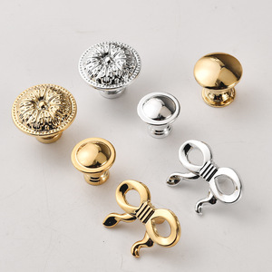 Furniture Handle And <b>Knob</b> Zinc Alloy Single Hole <b>Cabinet</b> Drawer Modern Minimalist European Style Durable Novelty Shape - Product Image 2
