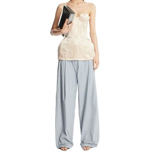 Haut bustier sexy pour femme, style chic euro-américain de luxe, épaules dénudées, Y2K, coupe ajustée, vintage, pour soirée d'été, tissé, ODM - Product Image 3
