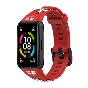 Nouveau design Camouflage motif bracelet en Silicone pour <span class=keywords><strong>Huawei</strong></span> <span class=keywords><strong>Band</strong></span> <span class=keywords><strong>6</strong></span> honour <span class=keywords><strong>7</strong></span> bracelet en silicone pour <span class=keywords><strong>Huawei</strong></span> <span class=keywords><strong>Band</strong></span> <span class=keywords><strong>6</strong></span> bracelet d'impression intelligente - Product Image 2