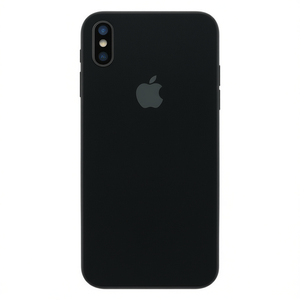 Funda trasera para Apple iPhone Xs, piel protectora negra - Product Image 2