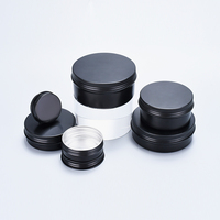 5ml 10ml 20ml 30ml 50ml 60ml 80ml 100ml 150ml 200ml conteneur rond en aluminium pour cosmétiques pot en aluminium