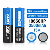 Batterie lithium-ion XTAR protégée 18650HP 3500mAh 15A à décharge continue élevée avec protection intelligente PCM certifiée CE