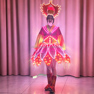 Disfraz de Hada con Pétalos de Loto Iluminados con LED para <span class=keywords><strong>Discoteca</strong></span>, Fiesta Rave, Carnaval, Desfile, Apertura, Actuación de Danza - Product Image 4