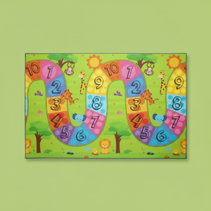 120x140x1 cm Double face XPE bébé tapis de jeu enroulable étanche Non toxique mousse coloré numéro route étoiles produit tapis de jeu - Product Image 1