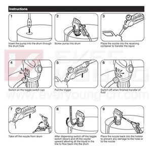 Pompe à tambour électrique à transfert Adblue avec adaptateur <span class=keywords><strong>AC</strong></span>/<span class=keywords><strong>DC</strong></span> pompe à baril IBC pour distributeur DEF - Product Image 5