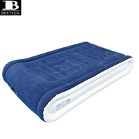 Matelas pneumatique surélevé de qualité supérieure, taille Queen, avec pompe intégrée, lit d'appoint gonflable double haut, oreiller intégré, durable