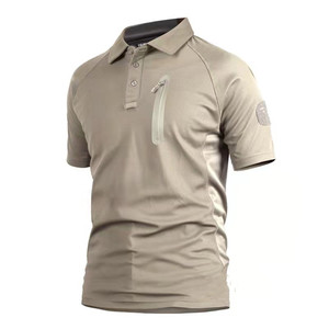 T-shirt tattico con Logo mimetico Tactical Dry rapida in maglia di poliestere <span class=keywords><strong>dolcevita</strong></span> traspirante antirughe <span class=keywords><strong>maniche</strong></span> <span class=keywords><strong>corte</strong></span> all'aperto - Product Image 3