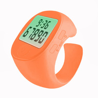 Anneau de doigt montre compteur de doigt temps lumineux même écran bouton muet compteur compteur compteur Tasbih anneau