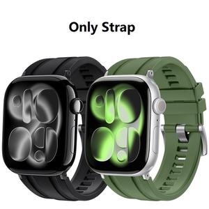 Correas de Reloj de Caucho Fluorado de Alta Gama para Apple Watch Ultra 49mm SE 44mm Series 10/11 46mm, Resistentes al Agua, Deportivas - Product Image 1