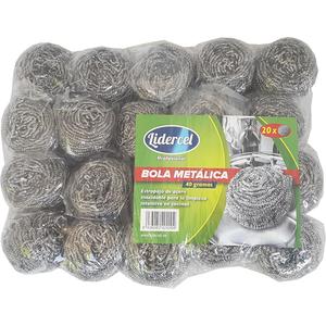 Lidercel Palline Metalliche Abrasive 40g in Acciaio Inossidabile per Pulizia Cucina Confezione da 20 - Product Image 1