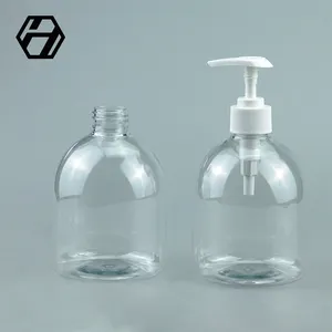 500Ml High Quality PET Empty Plastic Bottles With Pump For Handwashing Soap Liquid