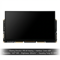Modul LCD TFT IPS FHD 15,6 Inci 1920x1080 EDP 1.2 Alternatif BOE LED Backlight 250cd/m Kecerahan Pemasangan Terintegrasi MOQ OEM