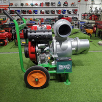 Petite pompe d'alimentation en eau pompe à eau diesel refroidie par le vent pompe d'arrosage de contrôle des inondations de 6 pouces