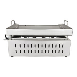 Grill à <span class=keywords><strong>gaz</strong></span> de table robuste GPL 2025 avec <span class=keywords><strong>plancha</strong></span> en acier inoxydable à quatre brûleurs pour usage commercial et domestique - Product Image 2