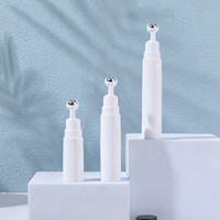 15ml Plastic Verzorgingsfles voor Gezichtsverzorging, Serum, Oogcrème, Cosmetica, met Luchtdichte Pomp, Rollerball, Vibratie Massage Oogcrème Pen