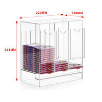 Support d'affichage pour cartes à collectionner TCG en acrylique PQ, 3 emplacements, distributeur transparent pour paquets de cartes de jeu