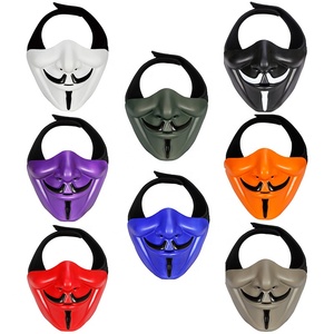 Action Union <span class=keywords><strong>Tac</strong></span> TPR V maschera mezza faccia maschere tattiche per feste Halloween Cosplay Masquerade CS film oggetti di scena - Product Image 6