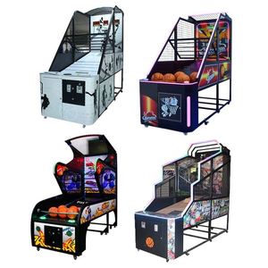 High Performance Coin Operated Metal Basketball Shooter <b>Trainer</b> with Rotating Net for Indoor Use Arcade Game (English) - Product Image 2