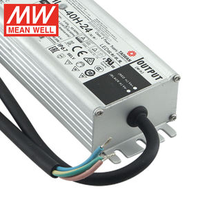 Драйвер светодиодов Mean Well HLG-40H-24 40 Вт с постоянным током и напряжением, функцией три-диммирования и таймером для освещения опасных зон - Product Image 3