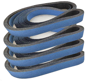 Cinturón de papel de <span class=keywords><strong>lija</strong></span> de grano surtido de 82,68*1,97 pulgadas 40/60/80/120 para afilado de cuchillas, pulido de Metal, soporte OEM personalizable - Product Image 1