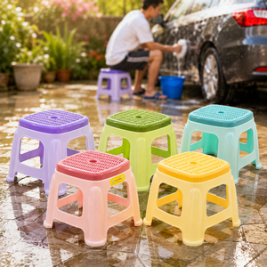 PP Plastic Toddler <b>Step</b> Stool Virgin Material Odorless Kids Footrest Bench Multi-Purpose School Home Use Stackable Eco-Friendly - Product Image 4