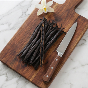 25 Pack Fresh Raw Ethically Sourced Single Origin Ugandan Non-GMO Premium Vanilla <b>Beans</b> Grade Fair Trade Bakery Chefs WBENC - Product Image 1