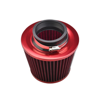 Kit de Modification Automobile Universel 76MM 3 Pouces, Filtre à Air d'Admission à Tête de Champignon avec Tuyau en Aluminium