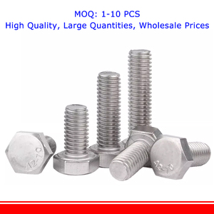 Bán buôn din933 304 thép không gỉ trái-tay chủ đề lục giác Bolt M6 M8 Metric hệ thống Hex đầu đảo ngược chủ đề vít trong kho - Product Image 3