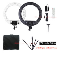 Fotograficas100W anneau lumineux FS-640II vidéo diffusion en direct Vlog remplir RingLight beauté maquillage Selfie grand anneau lumineux 21 pouces