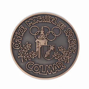जोहोंगशान कारखाने के पीतल सिक्के धातु पीतल चुनौती सिक्का निर्माता कस्टम प्राचीन तांबा खेल स्मारिका सिक्का