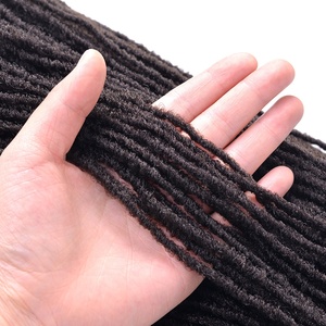 Bím Tóc Giả Sợi Tổng Hợp 20Inch Cho Nữ, Tóc Vàng Nâu, Đỏ, Đen - Product Image 3