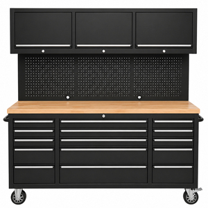 Combination Tool Workbench Chest Mobile Customized <b>Drawers</b> <b>Trolley</b> Garage Rolling 72 Inch Steel Lockable Cabinet TC-01 Customiza - Product Image 4
