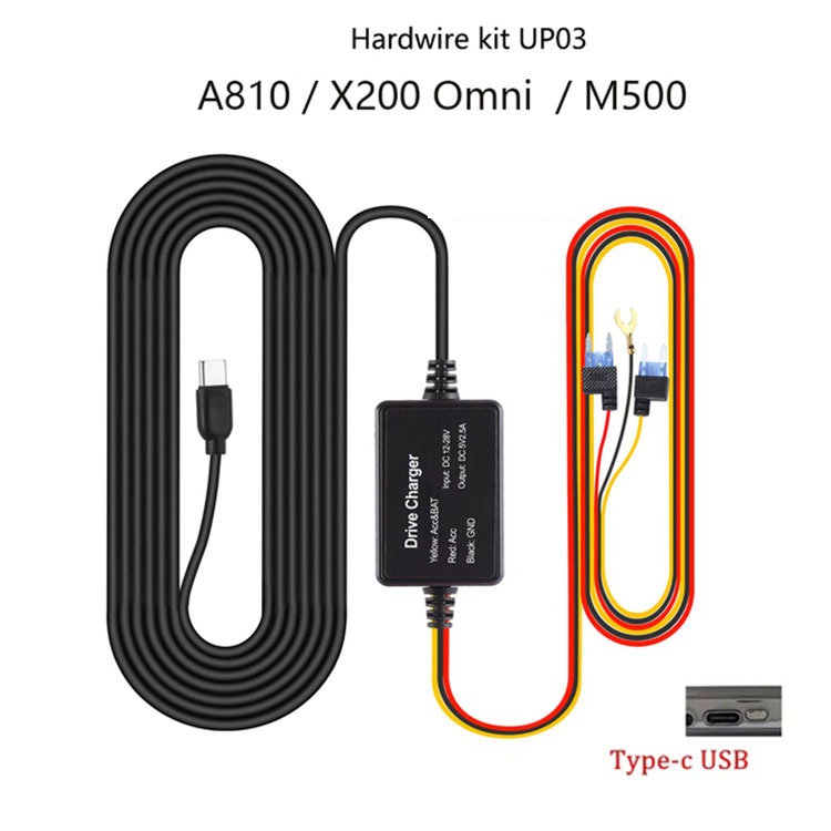 70mai Hardwire Kit UP03 - Connect Dash Cam M500/omni X200