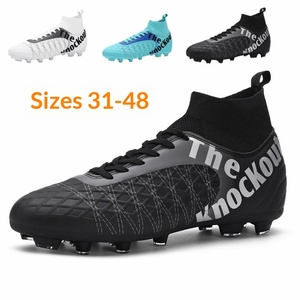 Chaussures de football YuanYang modèle 505 grande taille à crampons longs pour enfants, chaussures montantes pour hommes et femmes, entraînement intérieur/extérieur, vente en gros - Product Image 1