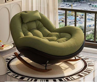 Fauteuils de salon de luxe modernes nordiques, grand fauteuil à bascule rembourré, canapé paresseux individuel, fauteuil de relaxation en éponge pour chambre à coucher