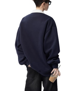 เสื้อฮู้ดแขนยาวผ้าฝ้าย 100% สีตัดกัน สไตล์วินเทจ สำหรับผู้ชาย แบบขายส่งประจำฤดูใบไม้ร่วง เหมาะสำหรับชุดยูนิฟอร์มกอล์ฟ  รับสั่งทำได้ - Product Image 6