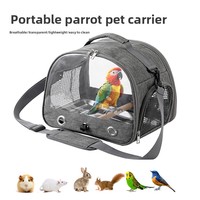 Sac à dos pliable portable en nylon, moderne et élégant, étanche, pour transport d'oiseaux, avec fermeture éclair anti-évasion, pour perroquets et hamsters