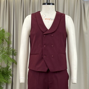 <span class=keywords><strong>Costume</strong></span> d'Affaires Sur Mesure JXKRSZF pour Homme, Uniforme de Designer Personnalisé, Coupe Slim, <span class=keywords><strong>Costume</strong></span> <span class=keywords><strong>Rouge</strong></span> <span class=keywords><strong>Bordeaux</strong></span> pour Occasions Formelles d'Entreprise - Product Image 4