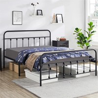 Cadre de lit moderne design pour lits Queen Audit durables Mobilier de chambre à coucher en fer métallique pour l'école et l'hôtel Ventes directes en usine
