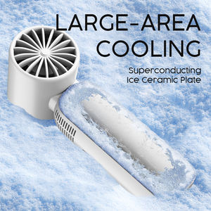 Ventilateur portable pliable 100 vitesses à vitesse variable, 4000 mAh rechargeable, avec affichage numérique LED, idéal pour la maison et la voiture - Product Image 3