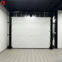 Porte de garage isolée Bolang, aspect bois, sectionnelle, 16 pieds, 6 pieds, 5 pieds, portes de garage pour voitures 16x7, 9x7, fenêtre de jour personnalisée, fabricant