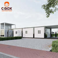 Cbox Nouvelle Conception Maison Conteneur Modulaire Préfabriquée Démontable à 2 Étages avec Balcon Empilable
