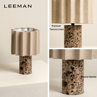 Lampe de table portable rechargeable à intensité variable tactile, sans fil, abat-jour en lin, base en marbre, support de bureau, lampe de table pour restaurant, chevet