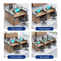 XTBGZ-041 de bureau moderne en forme de L, ensemble de mobilier de bureau avec bureau et table du personnel en mélamine durable