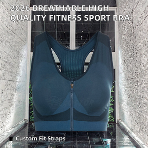 Soutien-gorge de sport et de yoga 2026 de qualité supérieure, haute performance, avec logo frontal, respirant, fabriqué au Pakistan, prix raisonnable, nouveau design - Product Image 2