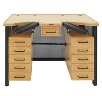 Table de Réparation d'Horloger Professionnelle en Bois de Hêtre, Standard de Bureau 1280/1450*650 * 960MM