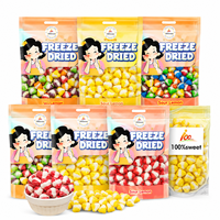 Vente en gros de bonbons en gelée séchés à mâcher sucrés et fruités aigres colorés personnalisés