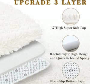 <span class=keywords><strong>Tappeto</strong></span> Shaggy a Pelo <span class=keywords><strong>Lungo</strong></span> Super Morbido, Spesso e Soffice per Camera da Letto e Soggiorno, Misura Personalizzabile - Product Image 5