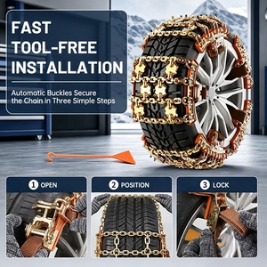 <span class=keywords><strong>Cadenas</strong></span> Antideslizantes Universales <span class=keywords><strong>para</strong></span> Neumáticos de Coche, <span class=keywords><strong>Cadenas</strong></span> <span class=keywords><strong>para</strong></span> <span class=keywords><strong>Nieve</strong></span> <span class=keywords><strong>con</strong></span> Garras de Diamante, Antideslizantes <span class=keywords><strong>para</strong></span> SUV, Sedán, Vehículos Todoterreno, Conducción Invernal - Product Image 4