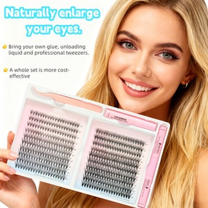 Vente en gros de faux cils individuels faits à la main, en cheveux synthétiques, volume intense 10D-20D, marque privée, style naturel, 0,07 mm - Product Image 6